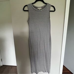 Striped midi dress